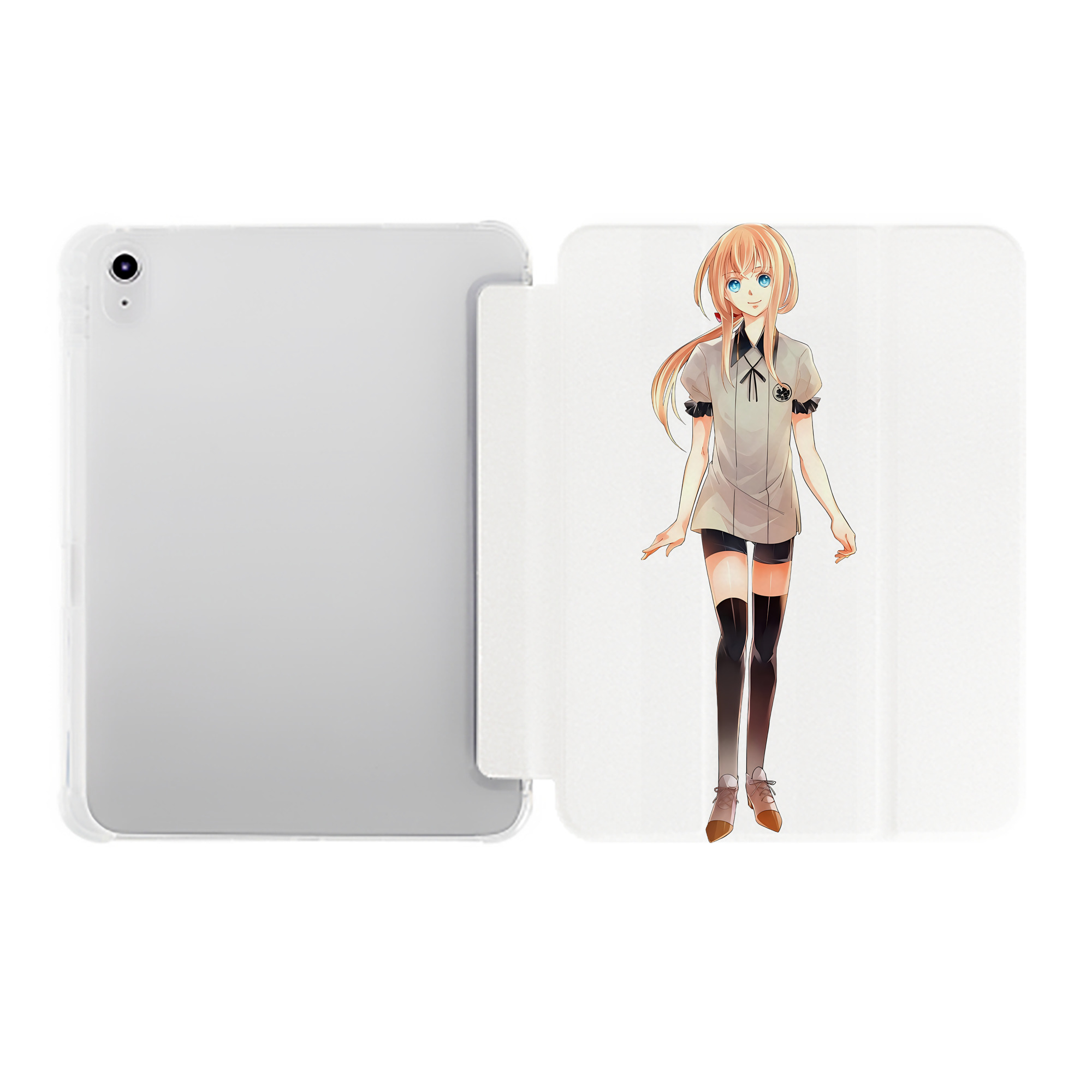 （画像用） 刀剣乱舞 Touken Ranbu IPad ケース ペン収納付き 三つ折りスタンド PUレザー×シリコン 対応機種9.5/10.5/10.9インチ